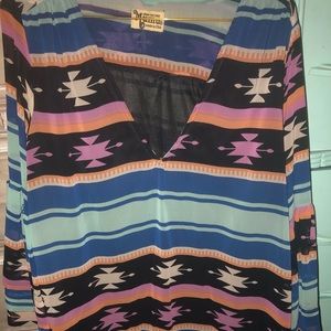 Show Me Your Mumu Aztec print tunic